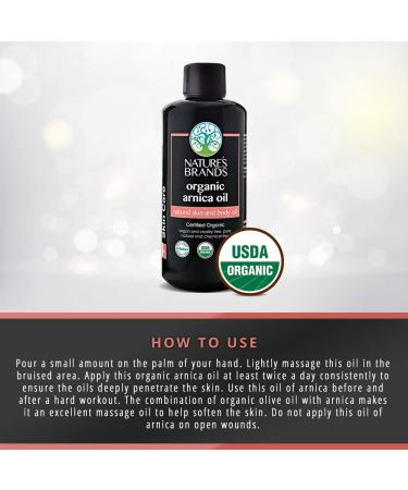 Organic Arnica Carrier Oil - 16oz BPA-Free Plastic | Herbal Choice Mari | 100% Pure & Natural International Shipping - Buy Online on GoSupps.com