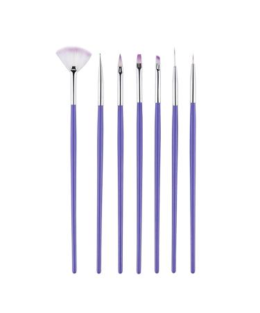 7pcs Nail Painting Brushes Set - Professional Nail Art Brushes for Manicure & Embossing | Perfect for DIY Nail Designs - Buy Online on GoSupps.com