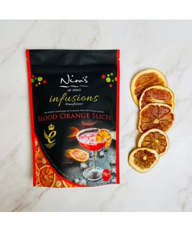 Nim's Air Dried Cocktail Dring Garnish Slices Vegan Vegetarian Healthy (Blood Orange) - Buy Online on GoSupps.com