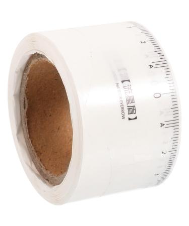 Housoutil Brow Ruler Sticker 1 Roll Stickers Disposable Microblading Ruler Brow Mapping Pen Marker Pen Labeling Conjoined