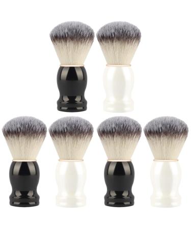 Ipetboom 6 pc manual shaving brush facing accessories Razor brush Tools brushed soap cleaning accessories hairdressing salon shaving brush soft fur shave care needs deliveries man bear as shown x 3 pieces 10.5x3.3cmx3pcs
