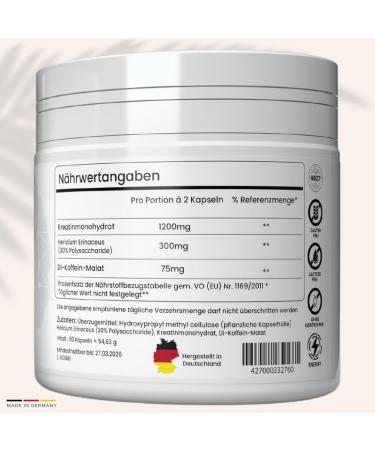 Buy Buschst Focus Booster NOOTROPIC | Energy Booster with Creatine Lion's Mane & Caffeine | Enhance Brain Power & Concentration | Fight Brain Fog - Ideal for Work & Gym - Buy Online on GoSupps.com