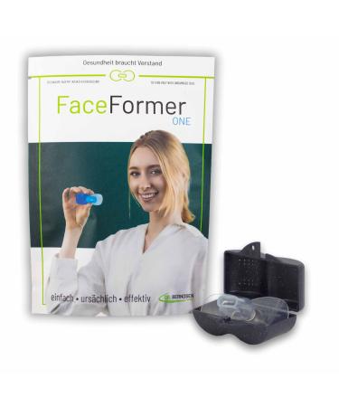Faceformer One Clear Training app Free The cause of sleep disorders CMD teeth grinding pain on the jaw and neck snoring and sleep apnea Original Dr.Berndsen black