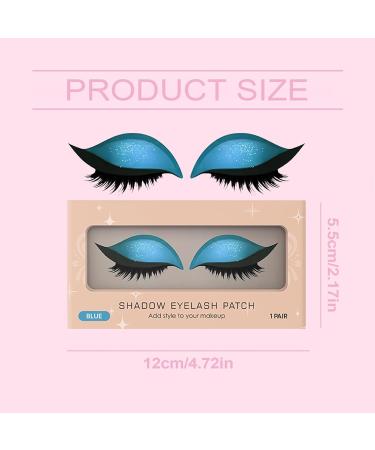 Pansements pour cils et fards paupi res paresseux - Maquillage des yeux adh sif r utilisable pour femmes - Autocollants imperm ables et r sistants la salet pour Halloween sortie de nuit cosplay bleu - Buy Online on GoSupps.com