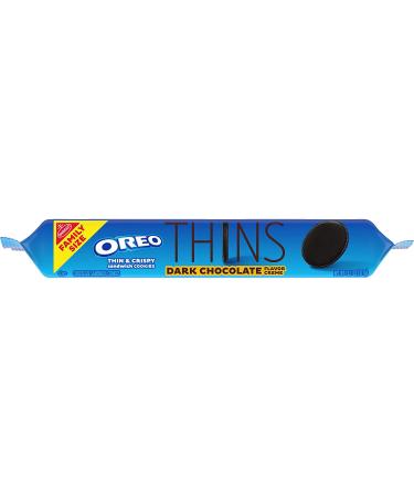 OREO Thins Dark Chocolate Creme Sandwich Cookies - Family Size 13.1 oz - Buy Online on GoSupps.com