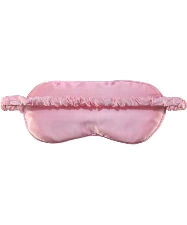 Satin Silk Eye Mask for Women - Soft Breathable Sleep Mask for Travel - Pink - Buy Online on GoSupps.com