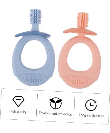 16-Piece Cartoon Silicone Toothbrush Set for Kids - Food Grade Molar Cleaning Toys - Buy Online on GoSupps.com