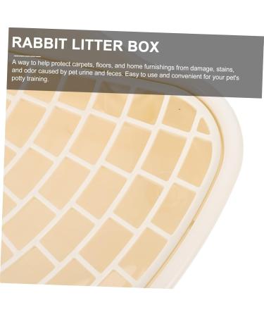 VANZACK 3pcs Box Rabbit Toilet Litter Training Rabbits Guinea Pig Potty Toilet Bedding for Hamster White Pp 25X20X10CMx3pcs Whitex3pcs - Buy Online on GoSupps.com