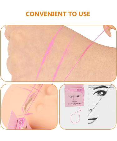 Healeved 4pcs Eyebrow Measurement Tool Eye Brow Corrector Eyebrow Measuring Tool Eyebrow Mapper Tool Pink - Buy Online on GoSupps.com