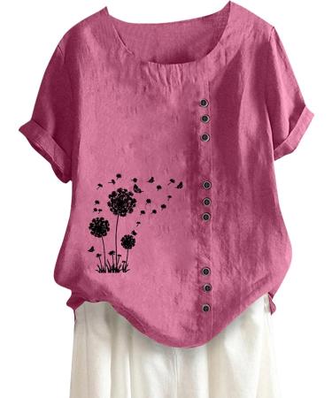 Shop Womens Summer Basic V/O Neckline T-Shirt - Elegant Cotton Tops in White & Hot Pink Sizes Up to 3XL | International Shipping Available - Buy Online on GoSupps.com