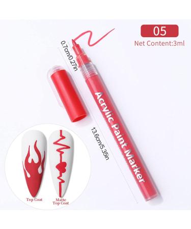 Graffiti - Nail Polish Pens Fine Tip Pull Quick Dry Painting Beauty Adorn Manicure Tools 10 Colors Optional Meet Needs Ssxx 05 - Buy Online on GoSupps.com