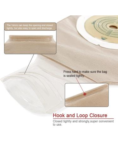 Carbou 20 PCS Colostomy Bags - One Piece Drainable Ostomy Pouch for Ileostomy Stoma Care - Cut-to-Fit, 20 Count - Buy Online on GoSupps.com