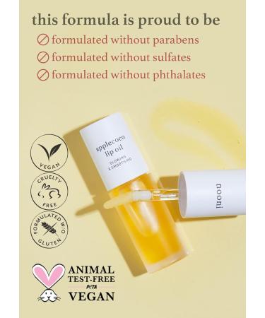 Nooni Korean Lip Oil Bundle - Appleplum & Applecoco 0.12 Fl Oz - Hydrating Lip Treatment Set - Buy Online on GoSupps.com