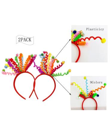 MNZYY 2 Pcs Colorful Headband Set - Perfect for Women, Girls Birthday Party & Princess Dress Up - Buy Online on GoSupps.com