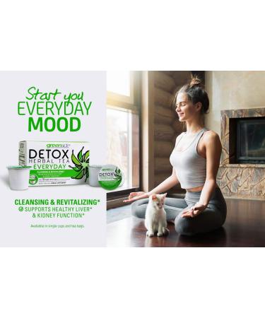 Greenside Detox Herbal Tea K-Cups | Cleansing & Revitalizing Body Supplements | 20 Cups for Everyday Wellness - Buy Online on GoSupps.com