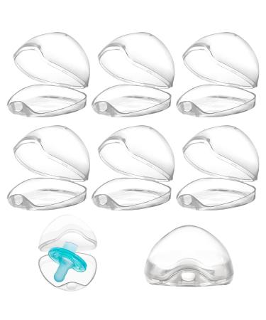 Pacifier box for baby 6 pieces transparent pacifier box pacifier box portable pacifier storage container pacifier box dustproof transparent dustproof box X-6