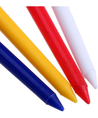 MUXSAM Professional Golf Tees Pack of 100 - 2-3/4 inch Random Color - Reduce Side Spin and Friction - Golfing Tees Bulk - Buy Online on GoSupps.com