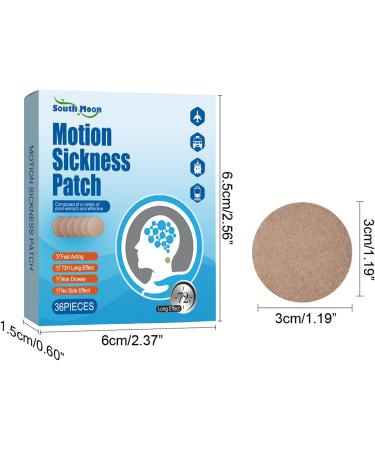 Motion Sickness Patch - 36 Non-Drowsy Waterproof Patches for Sea & Car Travel - Fast Acting Relief - Buy Online on GoSupps.com