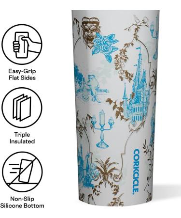 Corkcicle Disney Princess Belle Insulated Canteen 20oz - Triple Insulated Stainless Steel Sports Water Bottle - Keeps Drinks Cold 25 Hours, Warm 12 Hours - Buy Online on GoSupps.com