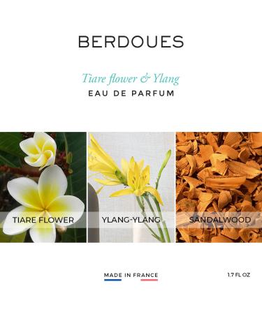 Fleur de Organic Eau Toilette | & Floral Scent Made in France Spray Fragrance for Women 100% Natural Origin Vegan and with Formula| Luxury Perfume Premium Quality Ingredients 1.7 fl.oz. Fleur de Tiare & Ylang 1.7 Fl Oz (Pack of 1) - Buy Online on GoSupps.com