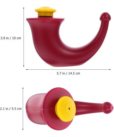 Healvian Nose Cleaner Neti Pot - Durable Nasal Cleansing Tool for Sinus Irrigation & Rinsing | Yoga Horn Design | International Shipping Available - Buy Online on GoSupps.com
