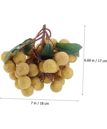 Ciieeo Doll House Diy Toy Fake Longyan Model Kitchen Fruit Longan Model Fruit Photography Props Fake Longan Decor Simulation Fruit Simulation Fake Fruit Faux Fruit Plastic Peach Miniature Khaki 18x18cm - Buy Online on GoSupps.com