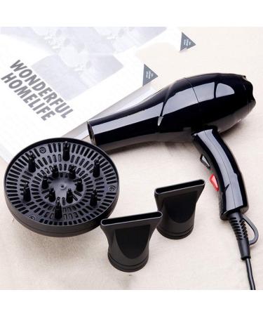 2100W Salon Hair Dryer Professional Negative Ion Blow Dryers 2 Speed 3 Heat Settings with Collecting Nozzle Diffuser for Hair Salon 1.8 Long Cable Overheating Protection for Home or Salon Black Small - Buy Online on GoSupps.com