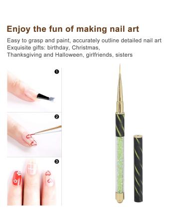Buy Nail Art Pens & Manicure Liner Tools - DIY Decoration & Nail Business Essentials (Orange Stripes) - Buy Online on GoSupps.com