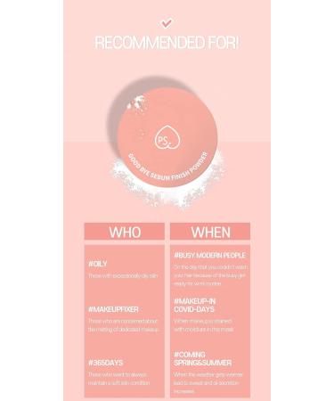 Prettyskin Goodbye Sebum Finish Powder 5g - Lightweight Oil Control for Long-Lasting Soft Finish - Buy Online on GoSupps.com