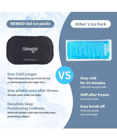 NEWGO Hot Cold Therapy Gel Ice Pack for Pain Relief - Shoulder Neck Hip Elbow Knee - 11.81 x 7.08 - Buy Online on GoSupps.com