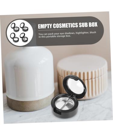 FOMIYES 30 Pcs Eye Shadow Box Eyeshadow Empty Cosmetics Case Plastic Highlighter Case Shell Pack Travel mediumx5pcs Blackx5pcs - Buy Online on GoSupps.com