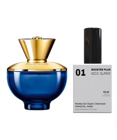 PERFUME BOOSTER PLUS (ISO E SUPER-MOLECULE 01) TO DYLAN BLUE Give power to your original perfume 12 hours long lasting Large Bottle not included It is only a reference (ISO E SUPER-MOLECULE 01)