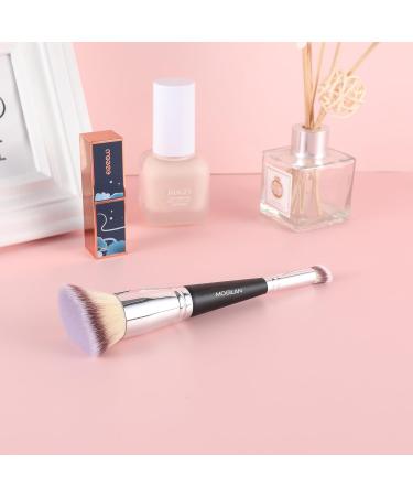 MOGILAN Double Sided Makeup Brush Angled Founation Brush Concealer Brush for Liquid Cream Powder Makeup Blending Contouring Premium Vegan Fibers Face Brush - Buy Online on GoSupps.com