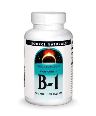 Source Naturals B-1 High Potency 500 mg 100 Tablets