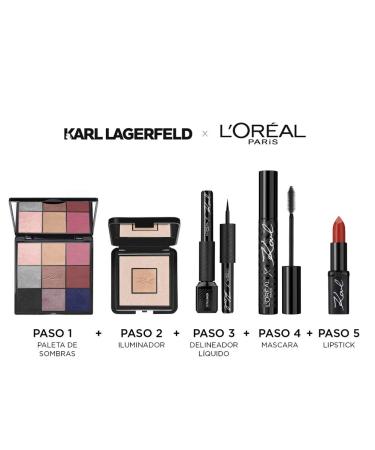 L'Or al Paris Karl Lagerfeld Lippenstift - Contrasted Rocky Dark Red Limited Edition 4.3 ml | Buy Internationally - Buy Online on GoSupps.com