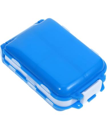 Beaupretty 3 Layers 8 Compartments Daily Medicine Case Daily Pill Organizer Portable Travel Pill Case Pocket Pill Container Blue - Buy Online on GoSupps.com
