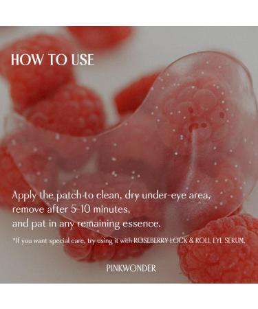 Glow Flow Roseberry Under Eye Care - Hydrating Eye Gel Patches for Dark Circles (3EA) | International Shipping - Buy Online on GoSupps.com
