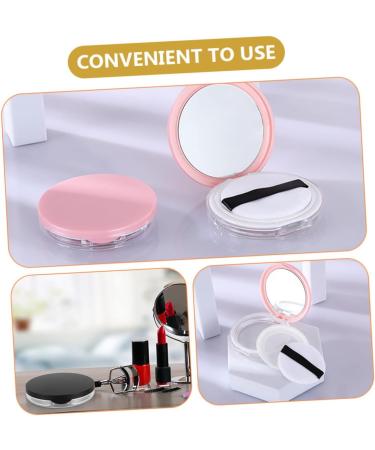 minkissy 8 Sets Powder Puff Storage Box Powder Puff Storage Container Makeup Sponge Holder Circle Mirrors Makeup Sponges Round Makeup Egg Sponge Loose Powder Compact Container Puff Holder - Buy Online on GoSupps.com