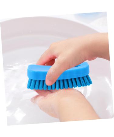 minkissy Nail Brush Nail Clean up Brush Nail Cleaner Brush Nail Cleaning Brush Fingernail Scrub Nail Scrubbing Brush Toe Brush Shoe Cleaning Ball Polyester 11.5x5cm Blue - Buy Online on GoSupps.com