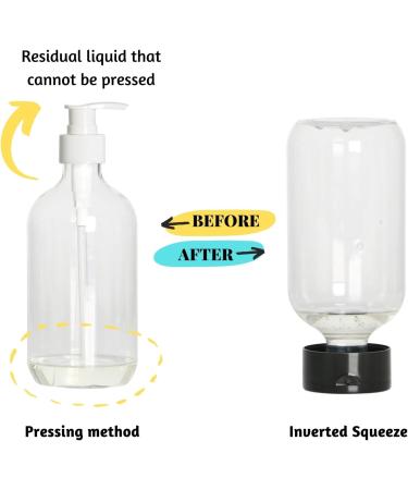Ofiray 16.91oz Empty Shampoo Bottles - 2-Pack Refillable Squeeze Bottles with Flip Cap for Travel Lotion & Conditioner - Buy Online on GoSupps.com