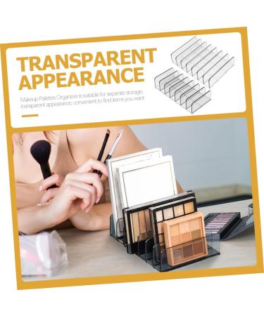 Mipcase 4 Pcs Cosmetic Storage Box Vanity Trays Clear Eyeshadow Organizer Eyeshadow Holder Makeup Make up 17X12CMx2pcs Greyx2pcs - Buy Online on GoSupps.com