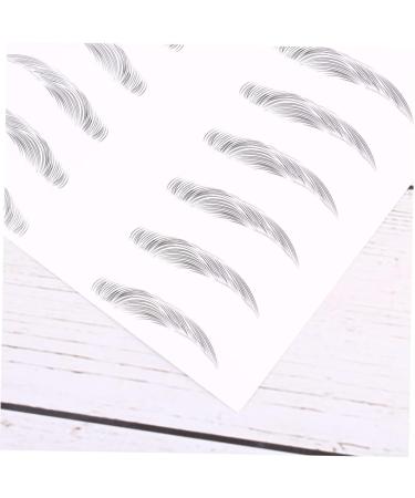 MAGICLULU 6 Sheets Pairs Eyebrow Sticker Black Stickers Eyebrowsb Adhesive Eyebrow Template 6d Patch Hair - Buy Online on GoSupps.com
