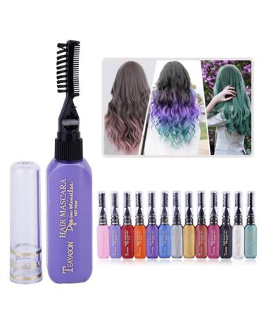 Disposable Hair Cream - Purple Temporary Hair Color Chalk | Non-Toxic Hair Styling Tool - Buy Online on GoSupps.com
