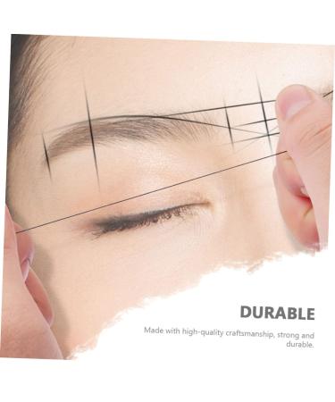 2pcs Ink Pattern Embroidery Thread Ruler Eyebrow Tattoos Tool Makeup Tool Draw a Line Micro Edge 7.5x4.5cm Brown - Buy Online on GoSupps.com