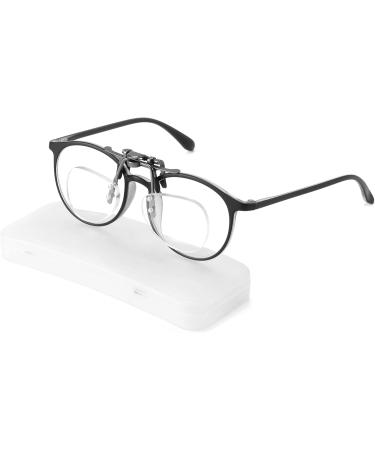 Clip-On & Flip-Up Reading Glasses - Unisex Blue Light Blocking Magnifiers (Frameless 2.0x - Buy Online on GoSupps.com