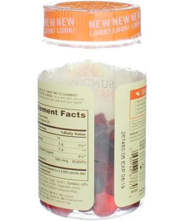 Sundown Naturals B12 Gummies | Raspberry Mixed Berry & Orange Flavored | 500 mcg | 50 Gummies - Buy Online on GoSupps.com