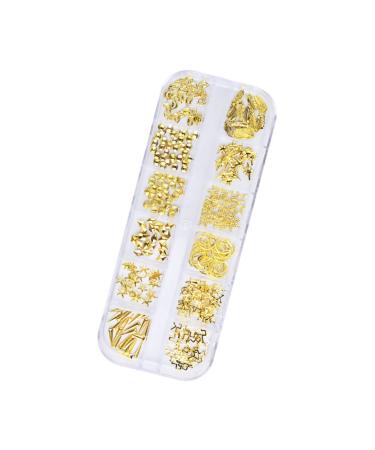 Beavorty 1 Box nail decorations for nail art rose gold decorations nail tools nail art decoration DIY nail accessories nail decor metal nail art rivet nail art ornaments 3d manicure gem Size 1 Picture 3