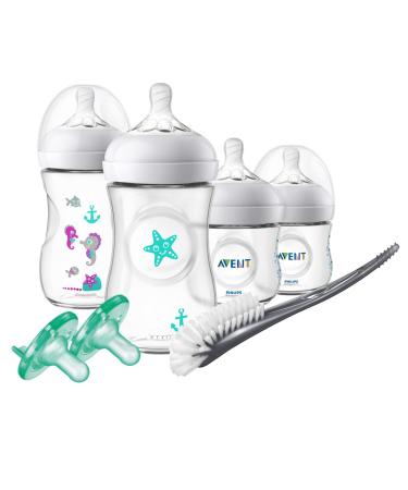 Philips Avent Natural Baby Bottle Gift Set with Seahorse Design - SCD113/37 - Buy Online on GoSupps.com