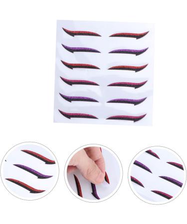 Angoily 36 Pairs Glitter Eyeliner Eyeshadow Double Eyelid Tape Eye Skin Sticker Moment Woman Stickers - Buy Online on GoSupps.com