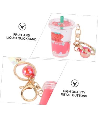 Holibanna 2 Pcs Fruit Keychain Drinks Acrylic Summer Miss Redx3pcs 13x5x3cmx3pcs - Buy Online on GoSupps.com